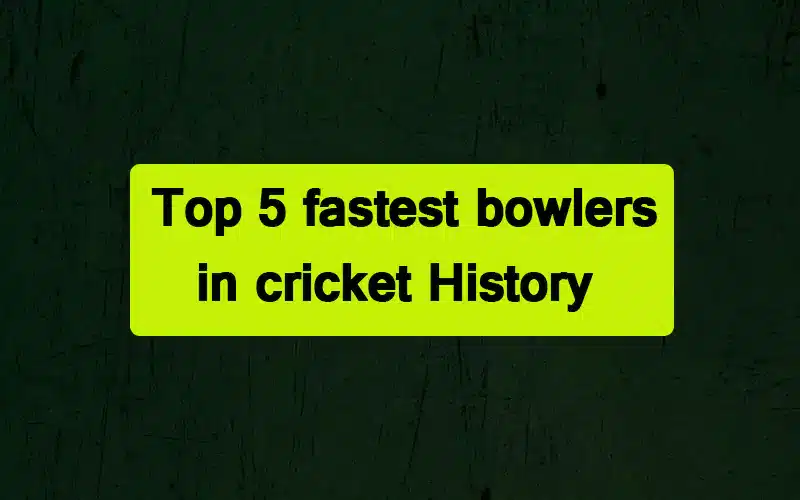 Top 5 fastest bowlers in cricket