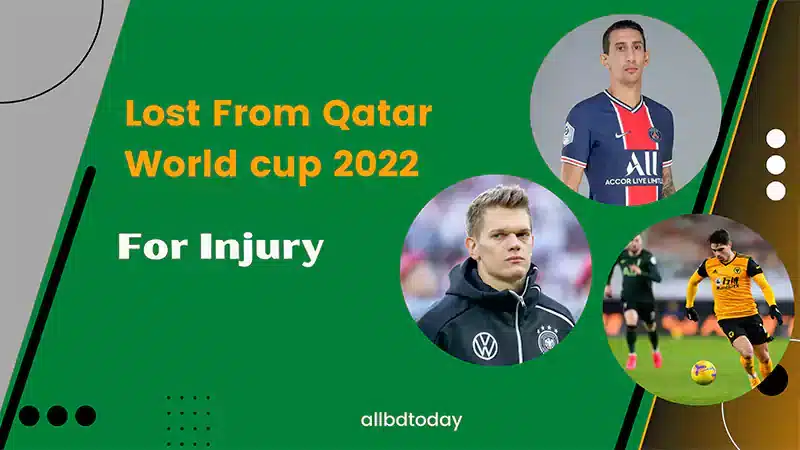 Players missing world cup 2022