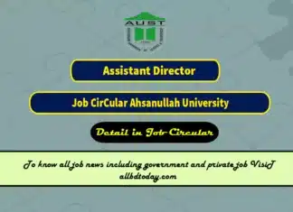 Assistant Director in AUST job Circular