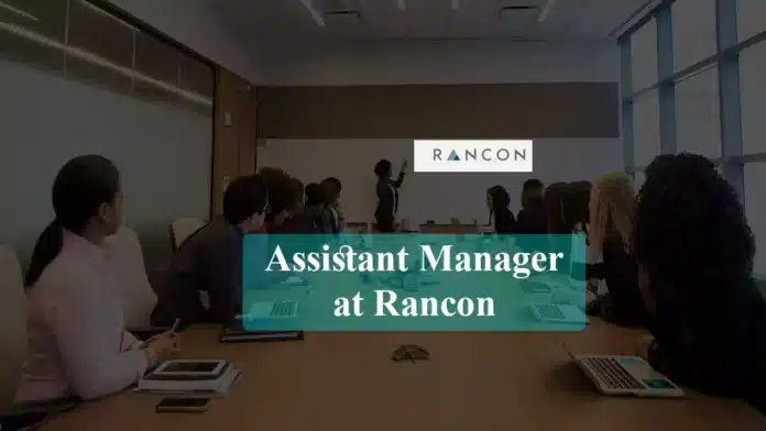 Assistant Manager at Rancon