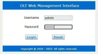 Web login enable disable in VSOL or ATOP