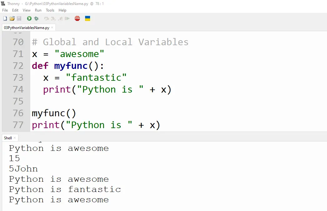 Python Variables