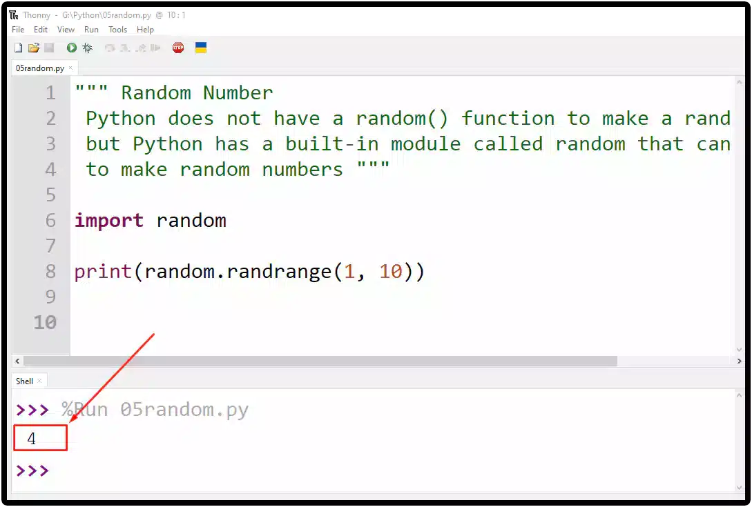 Random Numbers in Python