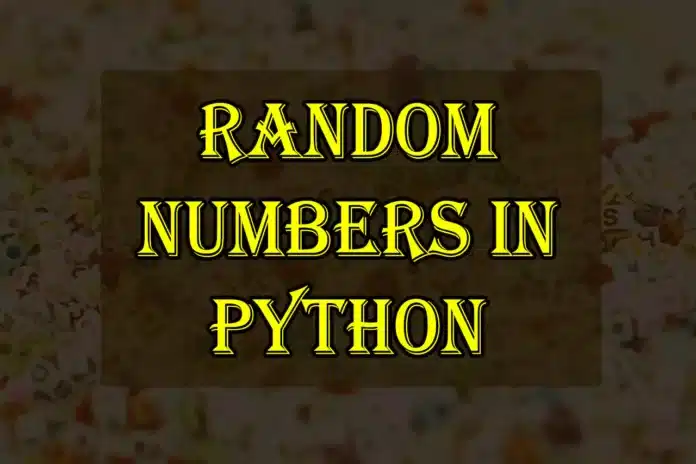 Random Numbers in Python