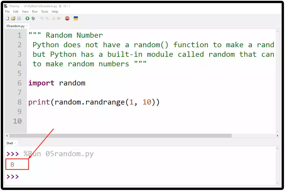 Random Numbers in Python